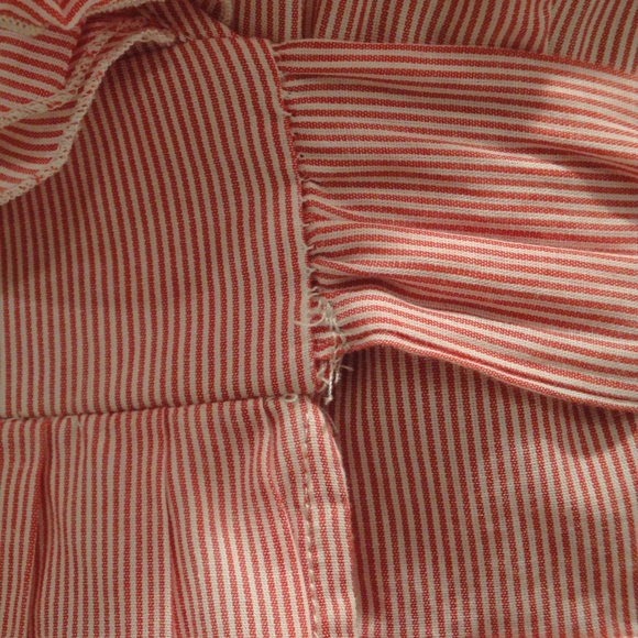 Red and White pinstripe sundress size small - Picture 5 of 8
